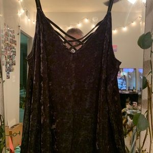 Velvet tank top
